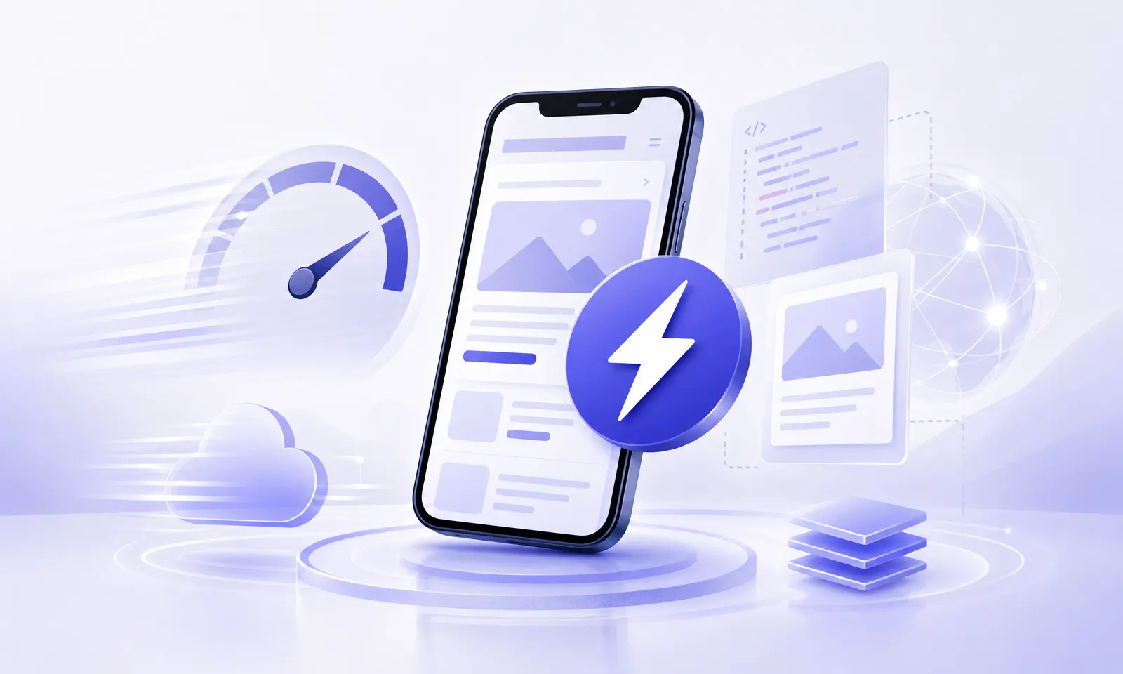 Amp страницы &mdash; Обзорный кадр направления посадочной страницы с читаемым центральным объектом